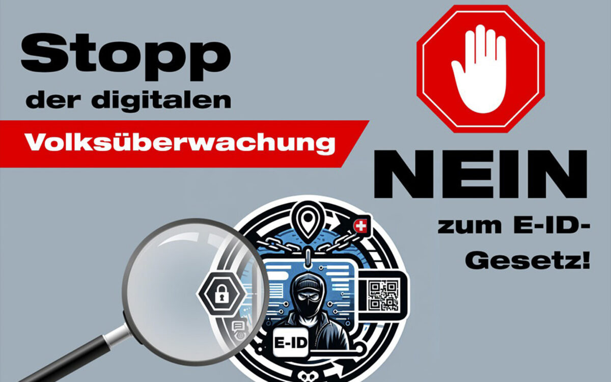 Kampagnengrafik: NEIN zum E-ID-Gesetz