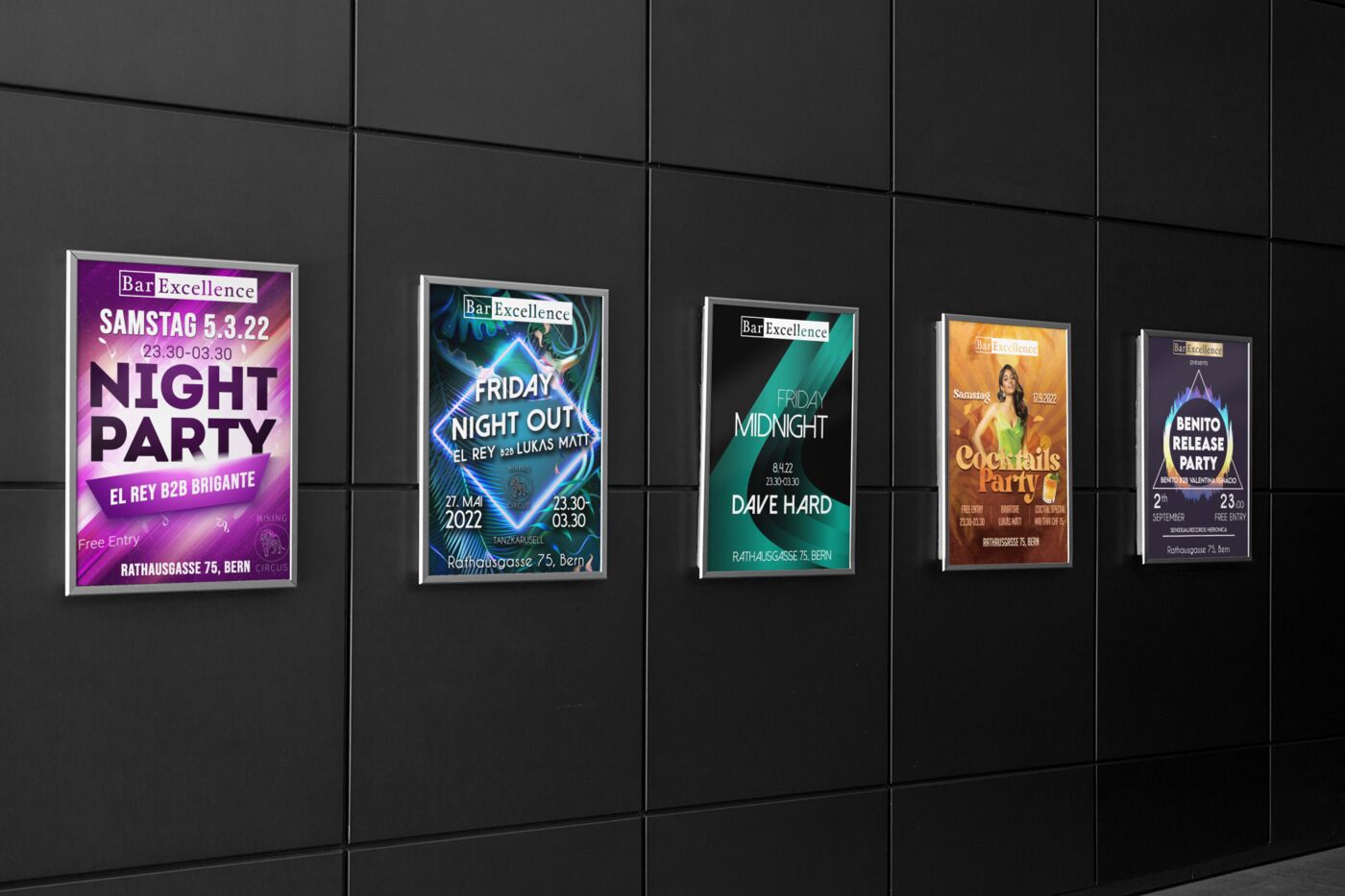 Party-Plakatserie Bar Excellence