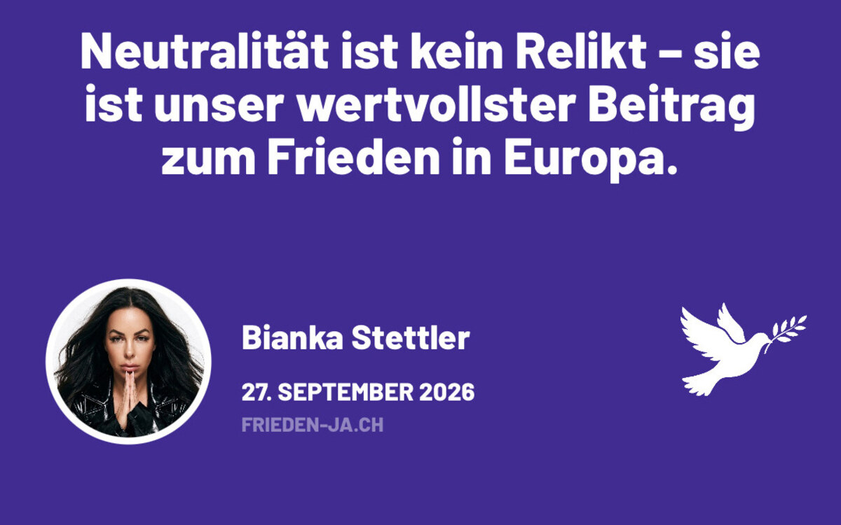 Kampagne Wir sind Helvetia — Ja zur Neutralitätsinitiative